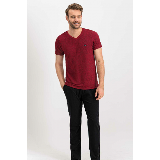 Arnetta Tiny Mealy Bordo Erkek Kısa Kollu Pijama Takımı Arnetta Tiny Mealy Bordo Erkek Kısa Kollu Pijama Takımı