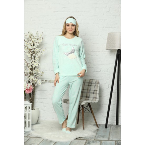Pijamoni Kadın Polar Pijama Takımı Pijamoni Kadın Polar Pijama Takımı