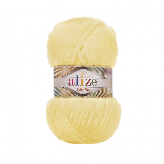 Alize Softy Plus Sarı El Örgü İpi 13