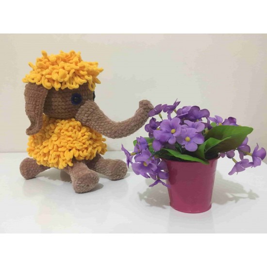 Doğal Örgü Amigurumi Oyuncak Fil Doğal Örgü Amigurumi Oyuncak Fil