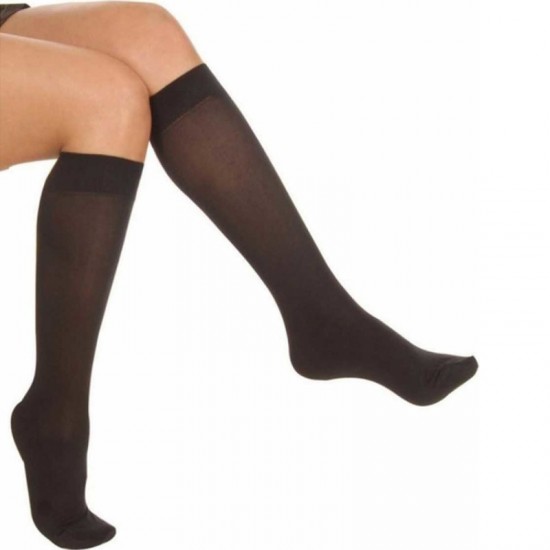 Oral Kadın Siyah Diz Altı Pantolon Çorap Kalın 70 Denye