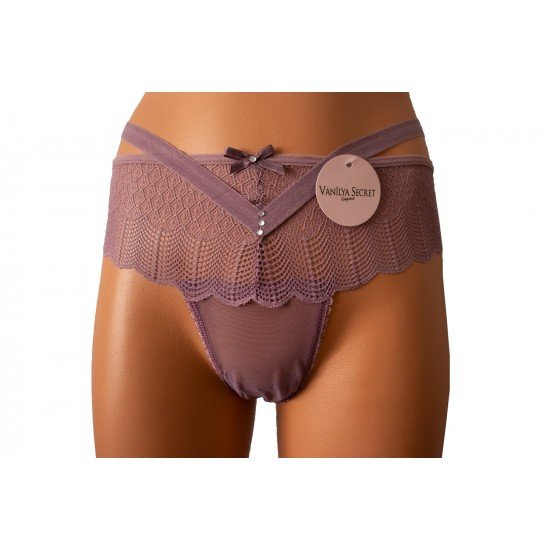 Vanilya Secret Fantezi Taşlı 833 Pamuklu Lila Bikini Külot Vanilya Secret Fantezi Taşlı 833 Pamuklu Lila Bikini Külot