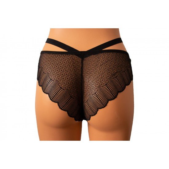 Vanilya Secret Fantezi Taşlı Pamuklu Siyah Bikini Külot Vanilya Secret Fantezi Taşlı Pamuklu Siyah Bikini Külot