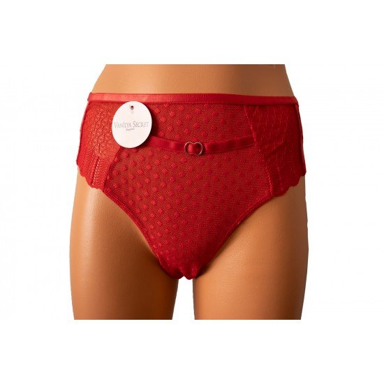 Vanilya Secret Asorti Kırmızı Yüksek Bel Bikini Külot