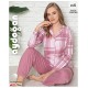 Aydoğan Kadın İnterlok Uzun Kollu Pijama Takımı 4539 Aydoğan Kadın İnterlok Uzun Kollu Pijama Takımı 4539