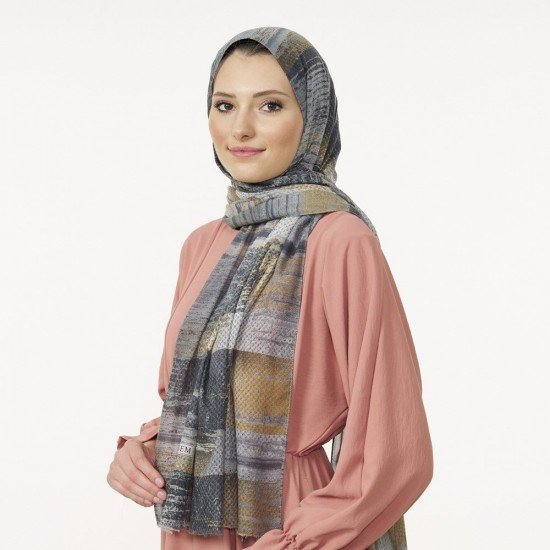 Sinem İndia Emp-KS AL94 04 Gri-Bej Şal Sinem İndia Emp-KS AL94 04 Gri-Bej Şal
