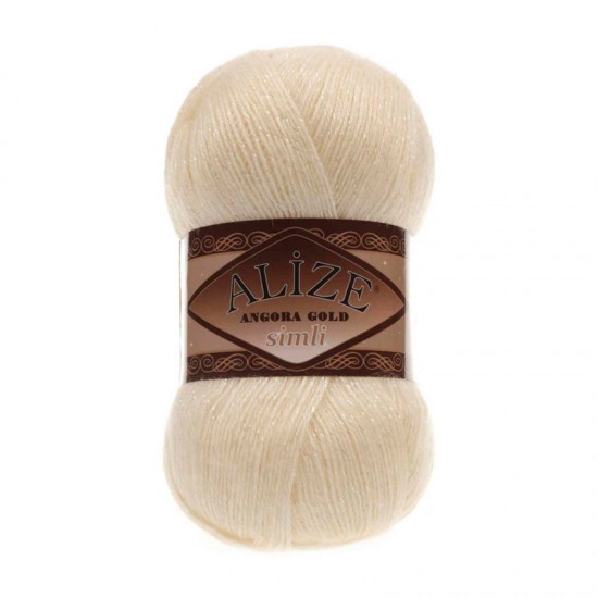 Alize Angora Gold Simli Bal El Örgü İpi 160 Alize Angora Gold Simli Bal El Örgü İpi 160