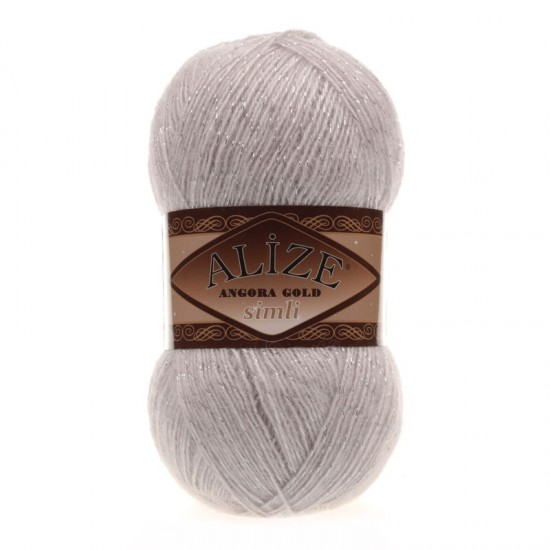 Alize Angora Gold Simli Kış Beyazı El Örgü İpi 168 Alize Angora Gold Simli Kış Beyazı El Örgü İpi 168