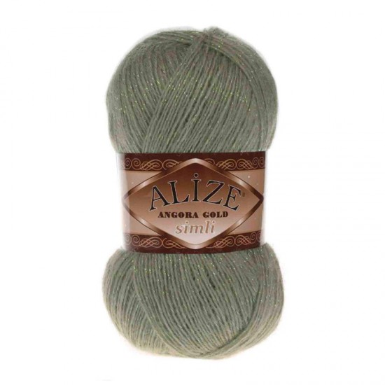 Alize Angora Gold Simli Koyu Yeşil El Örgü İpi 398 Alize Angora Gold Simli Koyu Yeşil El Örgü İpi 398