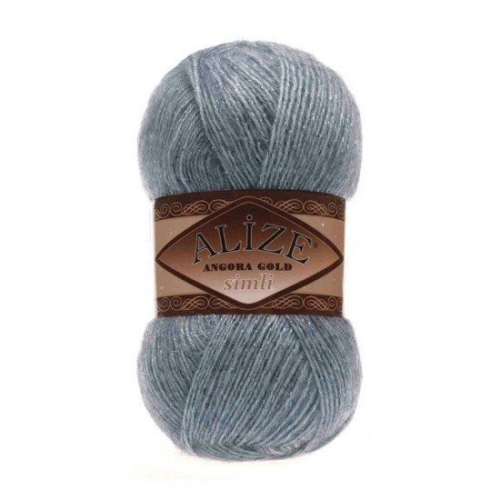 Alize Angora Gold Simli Açık Denim El Örgü İpi 665 Alize Angora Gold Simli Açık Denim El Örgü İpi 665