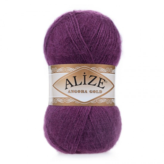 Alize Angora Gold Mürdüm El Örgü İpi 111