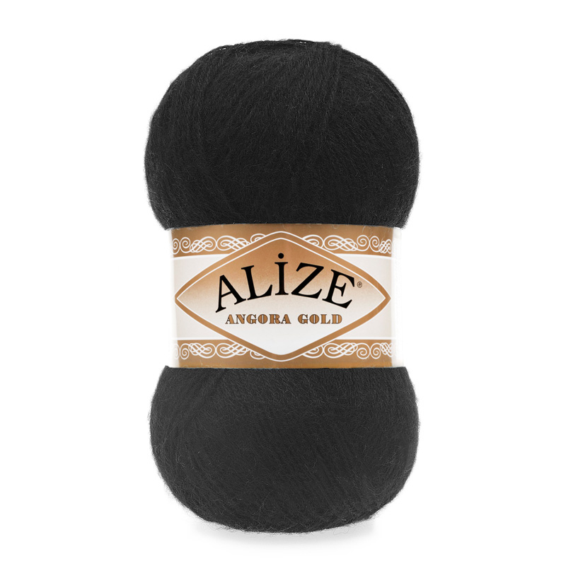 Alize Angora Gold Siyah El Örgü İpi 60 Alize Angora Gold Siyah El Örgü İpi 60