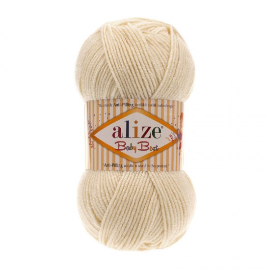 Alize Baby Best Krem El Örgü İpi 01 Alize Baby Best Krem El Örgü İpi 01