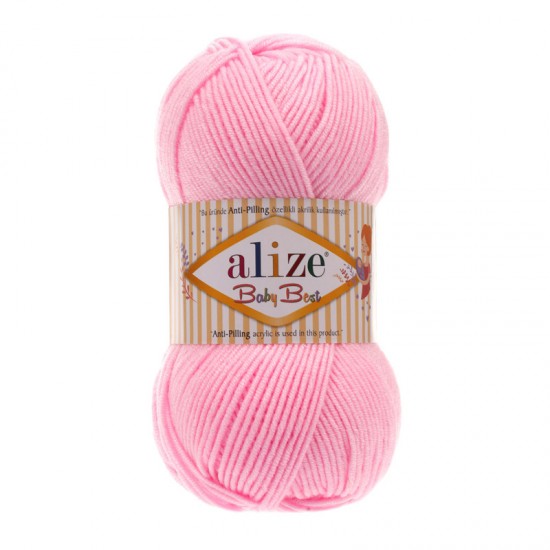 Alize Baby Best Açık Pembe El Örgü İpi 191 Alize Baby Best Açık Pembe El Örgü İpi 191