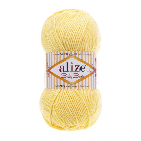 Alize Baby Best Açık Sarı El Örgü İpi 250 Alize Baby Best Açık Sarı El Örgü İpi 250