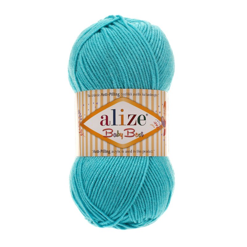 Alize Baby Best Turkuaz El Örgü İpi 287 Alize Baby Best Turkuaz El Örgü İpi 287