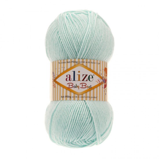 Alize Baby Best Mint El Örgü İpi 514 Alize Baby Best Mint El Örgü İpi 514