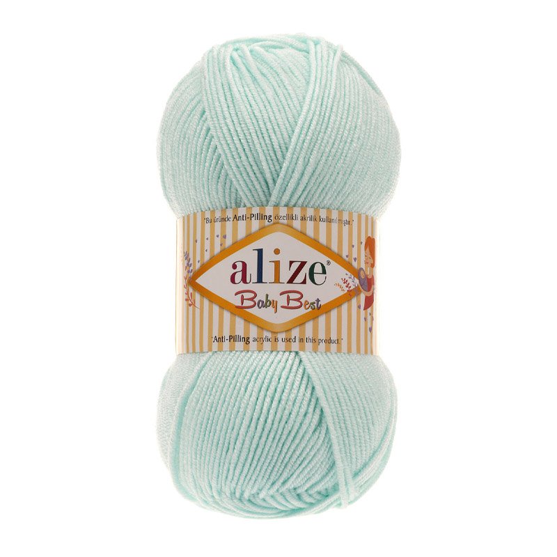 Alize Baby Best Mint El Örgü İpi 514 Alize Baby Best Mint El Örgü İpi 514