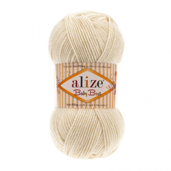 Alize Baby Best Açık Krem El Örgü İpi 62 Alize Baby Best Açık Krem El Örgü İpi 62