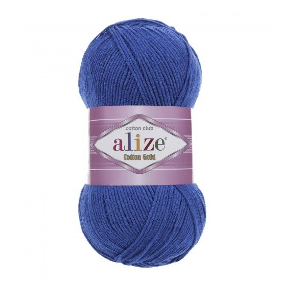 Alize Cotton Gold Saks Mavi El Örgü İpi 141 Alize Cotton Gold Saks Mavi El Örgü İpi 141