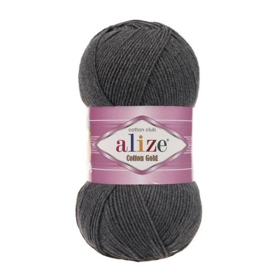 Alize Cotton Gold Koyu Gri Melanj El Örgü İpi 182 Alize Cotton Gold Koyu Gri Melanj El Örgü İpi 182
