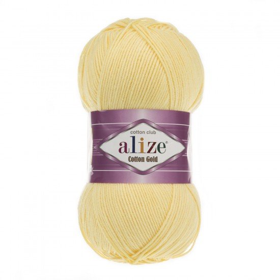 Alize Cotton Gold Açık Sarı El Örgü İpi 187 Alize Cotton Gold Açık Sarı El Örgü İpi 187