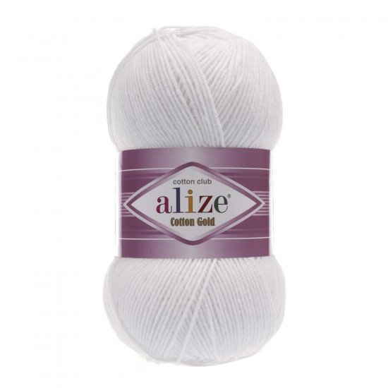 Alize Cotton Gold Beyaz El Örgü İpi 55