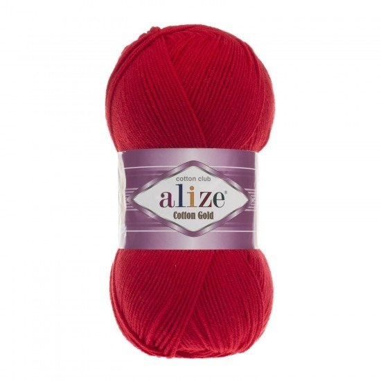 Alize Cotton Gold Kırmızı El Örgü İpi 56 Alize Cotton Gold Kırmızı El Örgü İpi 56