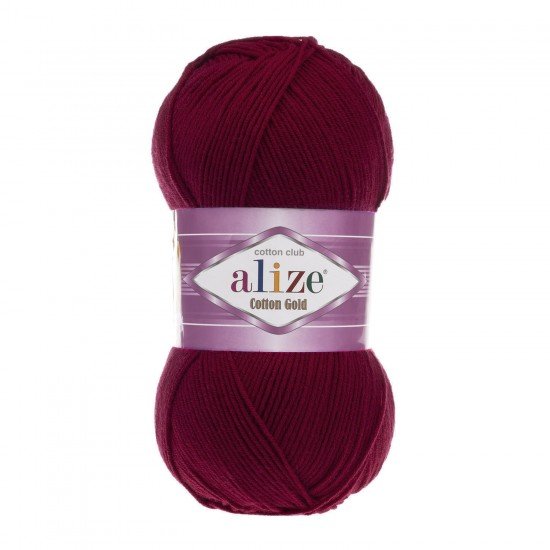 Alize Cotton Gold Bordo El Örgü İpi 57 Alize Cotton Gold Bordo El Örgü İpi 57