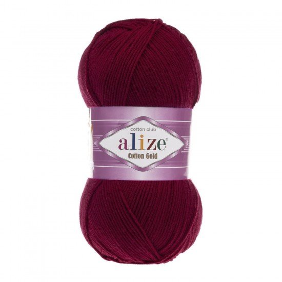 Alize Cotton Gold Bordo El Örgü İpi 57