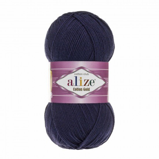 Alize Cotton Gold Lacivert El Örgü İpi 58 Alize Cotton Gold Lacivert El Örgü İpi 58