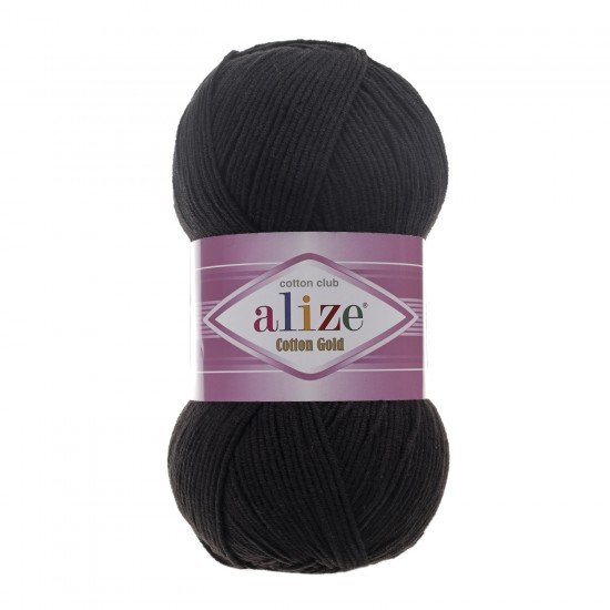Alize Cotton Gold Siyah El Örgü İpi 60 Alize Cotton Gold Siyah El Örgü İpi 60