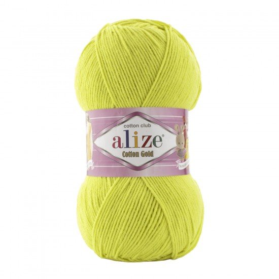 Alize Cotton Gold Titanyum Sarısı El Örgü İpi 668 Alize Cotton Gold Titanyum Sarısı El Örgü İpi 668