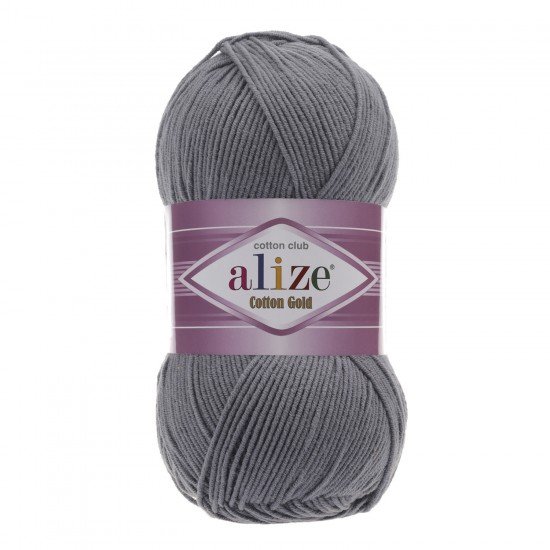 Alize Cotton Gold Kömür Grisi El Örgü İpi 87