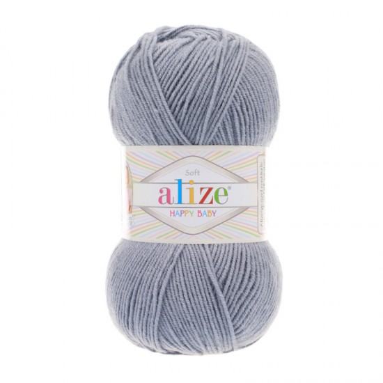 Alize Happy Baby Gri El Örgü İpi 119 Alize Happy Baby Gri El Örgü İpi 119