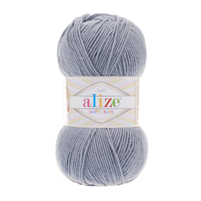 Alize Happy Baby Gri El Örgü İpi 119 Alize Happy Baby Gri El Örgü İpi 119