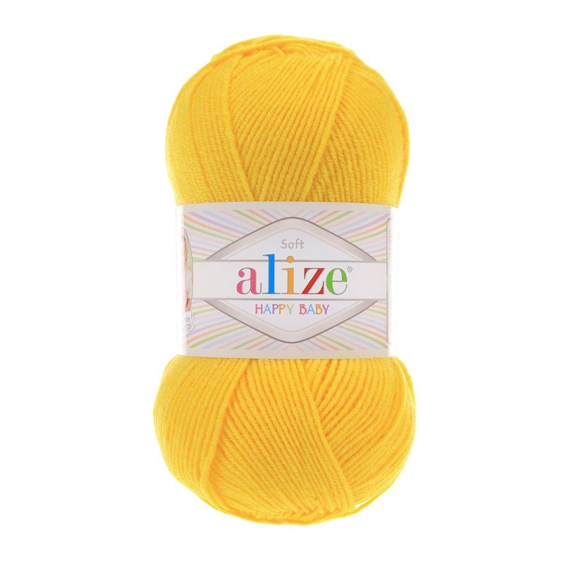 Alize Happy Baby Koyu Sarı El Örgü İpi 216 Alize Happy Baby Koyu Sarı El Örgü İpi 216