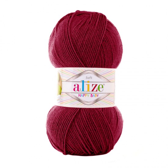 Alize Happy Baby Vişne El Örgü İpi 390 Alize Happy Baby Vişne El Örgü İpi 390
