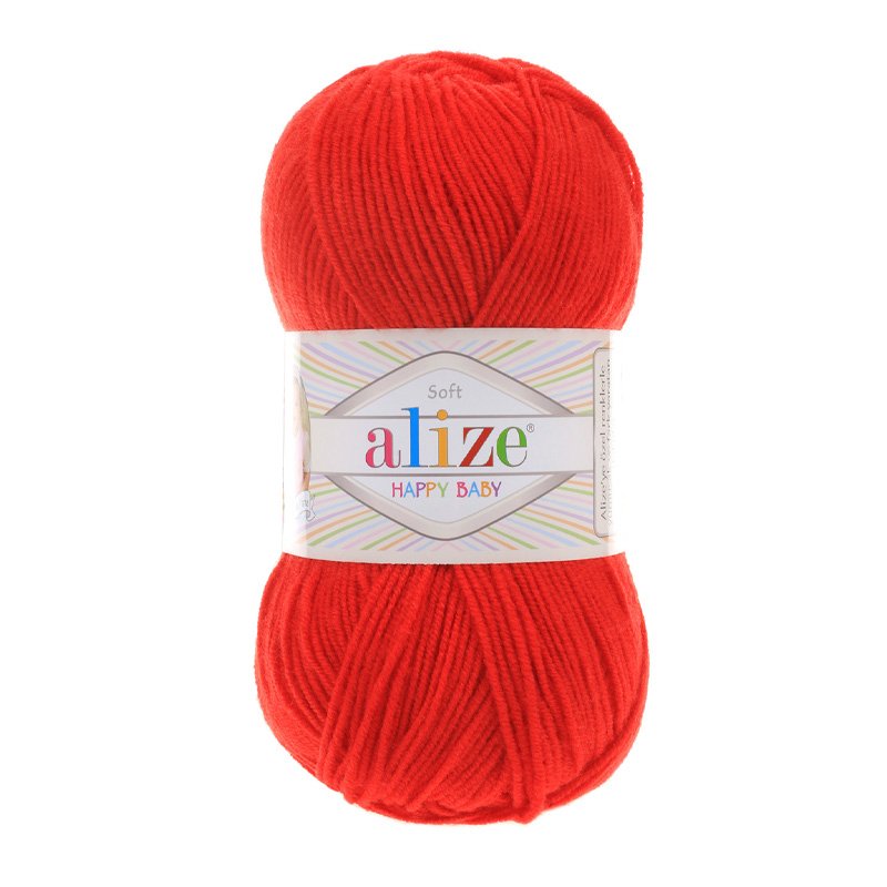 Alize Happy Baby Kırmızı El Örgü İpi 56 Alize Happy Baby Kırmızı El Örgü İpi 56
