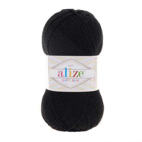 Alize Happy Baby Siyah El Örgü İpi 60 Alize Happy Baby Siyah El Örgü İpi 60