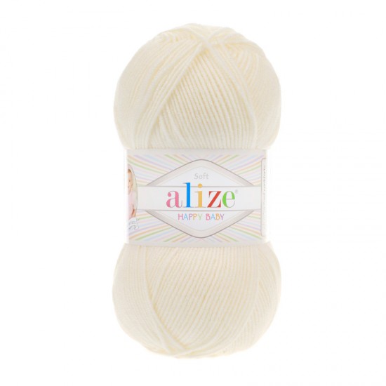 Alize Happy Baby Açık Krem El Örgü İpi 62 Alize Happy Baby Açık Krem El Örgü İpi 62