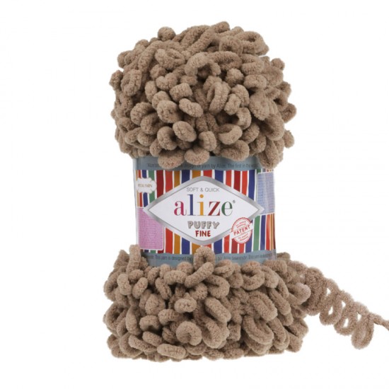 Alize Puffy Fine Sütlü Kahve El Örgü İpi 329 Alize Puffy Fine Sütlü Kahve El Örgü İpi 329