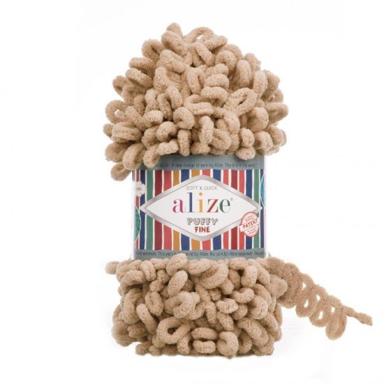 Alize Puffy Fine Çöl Kumu El Örgü İpi 415 Alize Puffy Fine Çöl Kumu El Örgü İpi 415