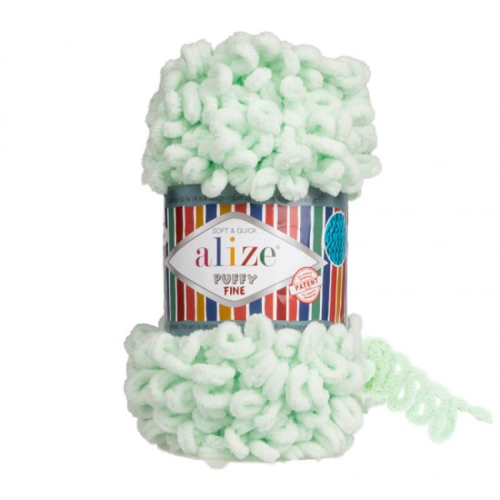 Alize Puffy Fine Mint El Örgü İpi 464 Alize Puffy Fine Mint El Örgü İpi 464
