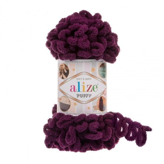 Alize Puffy Mor El Örgü İpi 111 Alize Puffy Mor El Örgü İpi 111