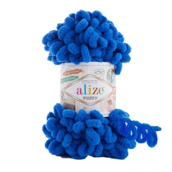 Alize Puffy Saks Mavi El Örgü İpi 141 Alize Puffy Saks Mavi El Örgü İpi 141
