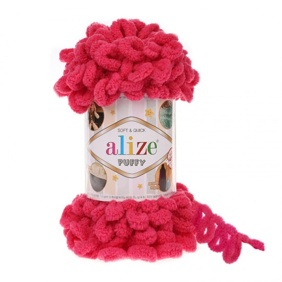 Alize Puffy Fuşya El Örgü İpi 149 Alize Puffy Fuşya El Örgü İpi 149