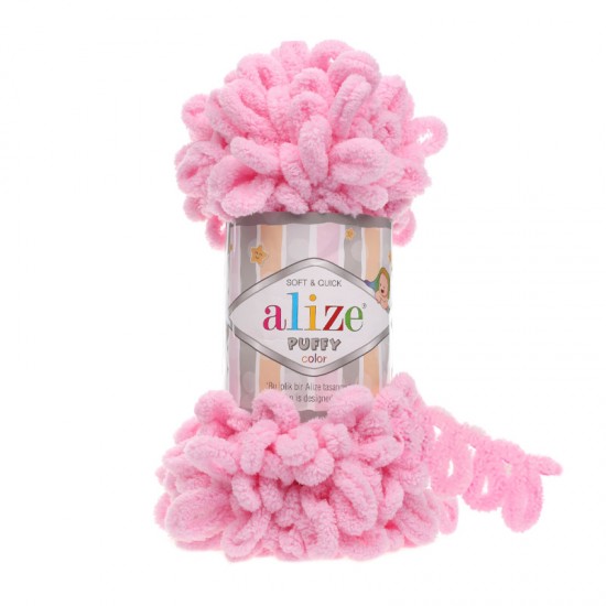 Alize Puffy Pembe El Örgü İpi 185