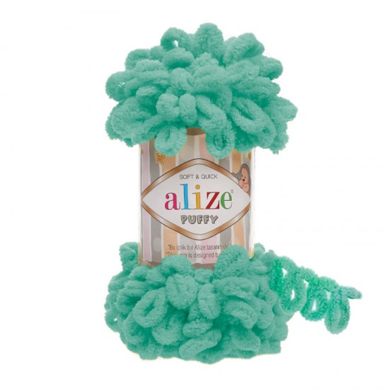 Alize Puffy Mint El Örgü İpi 490 Alize Puffy Mint El Örgü İpi 490