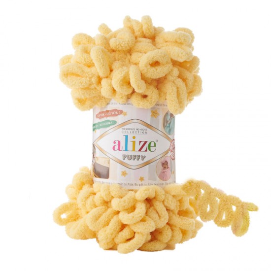 Alize Puffy Limon El Örgü İpi 509 Alize Puffy Limon El Örgü İpi 509